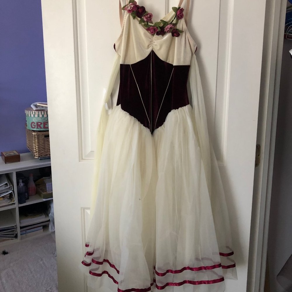 Maroon Flower Girl Dance Dress- Great Condition